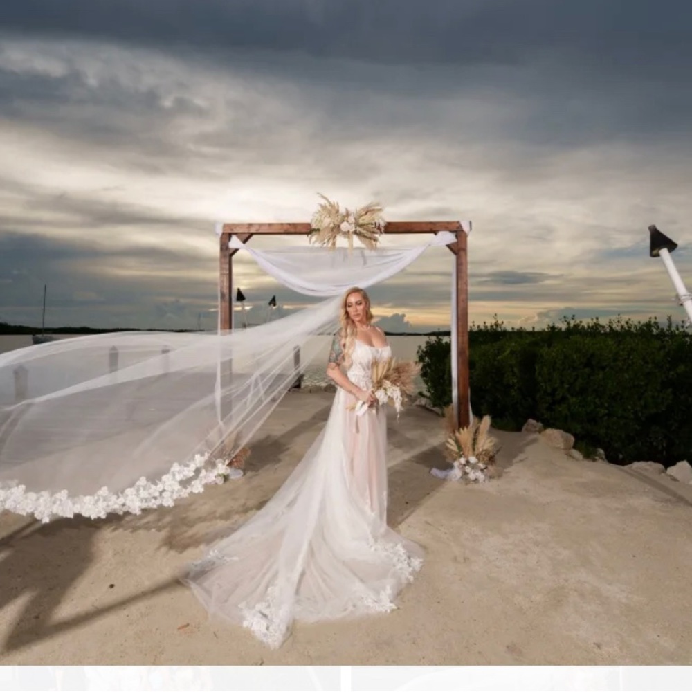All Who Wander bohemian style wedding dress